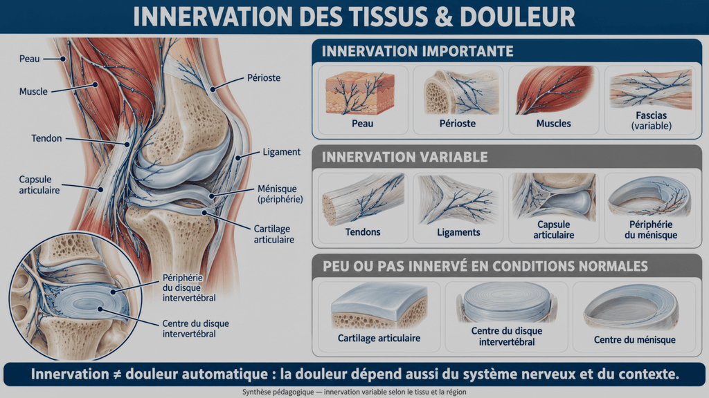 Innervation des tissus et douleur